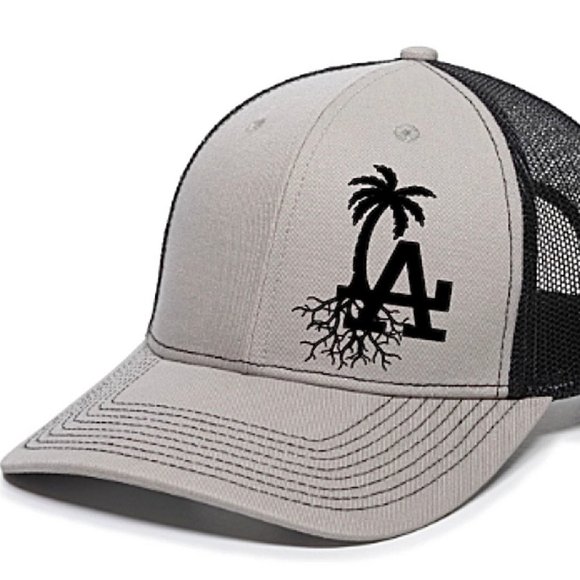 Men's Palm Tree Cap Snapback Trucker Hat - Gravity Trading